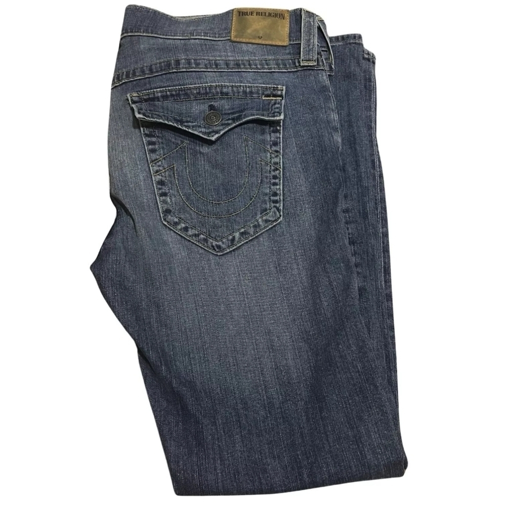 TRUE RELIGION RICKY Relaxed Straight Men’s Jeans Size 38 X 32 - Picture 6 of 10